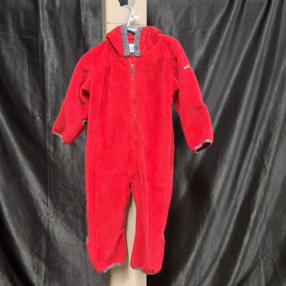 Columbia Red and Gray Baby Sweater - Picture 1 of 12